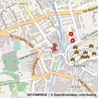 Mappa Via zannin monsignore, 32032 Feltre, Belluno (Veneto)
