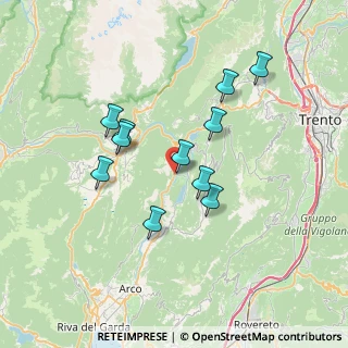 Mappa Via Borgo Nuovo, 38074 Pietramurata TN, Italia (6.13364)