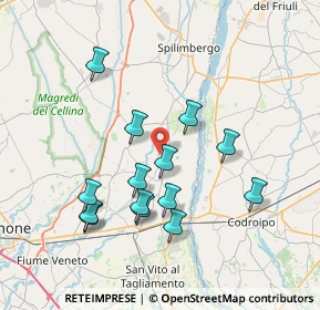 Mappa Via Senatore Conte Antonino di Prampero, 33098 San Martino Al Tagliamento PN, Italia (7.01571)