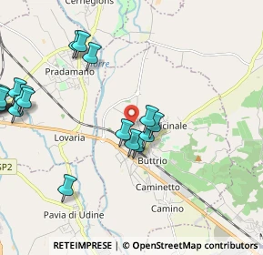 Mappa Via Giacomo Matteotti, 33042 Buttrio UD, Italia (2.605)