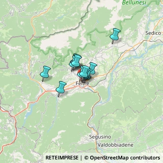 Mappa Piazzale Silvio Guarnieri, 32032 Feltre BL, Italia (3.22333)