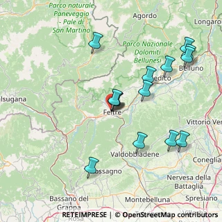Mappa Via Monte Cima, 32032 Feltre BL, Italia (15.95286)