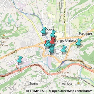 Mappa Via Monte Cima, 32032 Feltre BL, Italia (0.555)