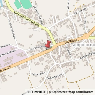 Mappa Via Pietro Zorutti, 14, 33030 Campoformido, Udine (Friuli-Venezia Giulia)