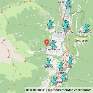 Mappa Via Corno, 25040 Ono San Pietro BS, Italia (2.54917)