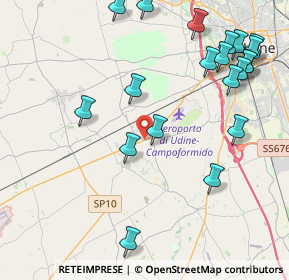 Mappa Vicolo del Pozzo, 33030 Campoformido UD, Italia (4.986)