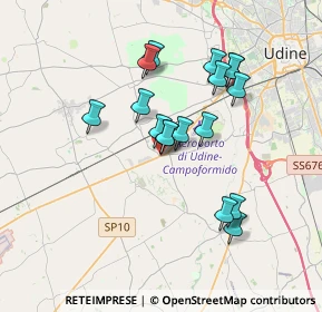 Mappa Vicolo del Pozzo, 33030 Campoformido UD, Italia (3.04824)