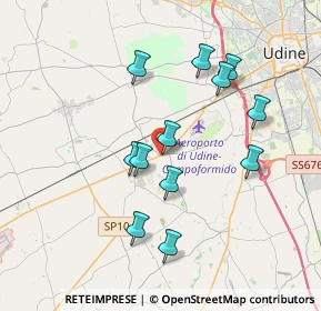 Mappa Vicolo del Pozzo, 33030 Campoformido UD, Italia (3.35083)