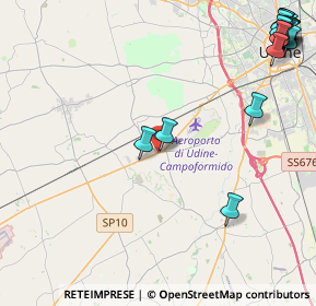 Mappa Vicolo del Pozzo, 33030 Campoformido UD, Italia (6.59632)