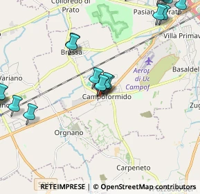 Mappa Vicolo del Pozzo, 33030 Campoformido UD, Italia (2.7505)