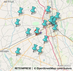 Mappa Vicolo del Pozzo, 33030 Campoformido UD, Italia (7.52588)