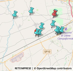 Mappa Via Sompbearc, 33031 Basiliano UD, Italia (3.6575)