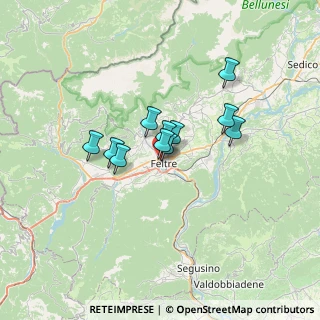 Mappa Viale Giuseppe Mazzini, 32032 Feltre BL, Italia (4.39273)