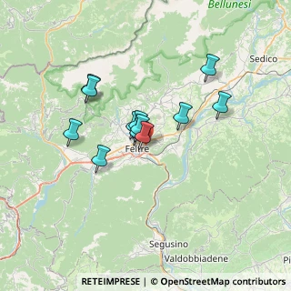 Mappa Via Col Marcelon, 32032 Feltre BL, Italia (5.20667)