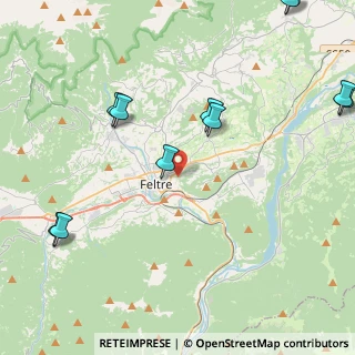 Mappa Via Col Marcelon, 32032 Feltre BL, Italia (5.64091)