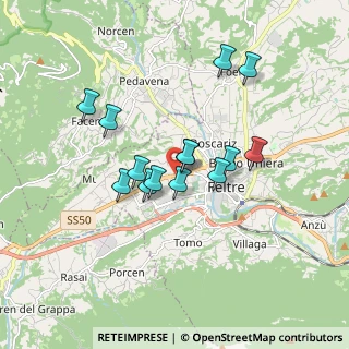 Mappa Via Dante Alighieri, 32032 Feltre BL, Italia (1.38357)