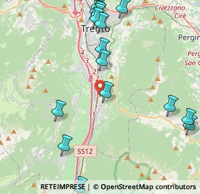 Mappa 38100 Mattarello TN, Italia (5.5705)