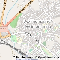 Mapa Decimomannu