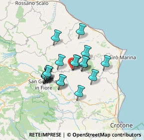 Mappa Via Che Guevara, 88819 Verzino KR, Italia (10.991)