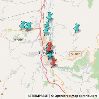 Mappa Via Oreste Dito, 87100 Cosenza CS, Italia (3.51385)