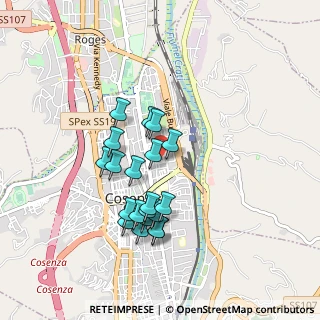 Mappa Via Oreste Dito, 87100 Cosenza CS, Italia (0.872)