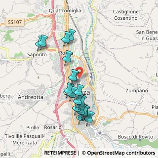 Mappa Vicino lo Studio radiologico Federico, 87100 Cosenza CS, Italia (1.96667)