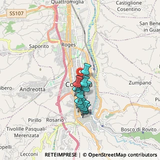 Mappa Piazza Fausto e Luigi Gullo, 87100 Cosenza CS, Italia (1.32)