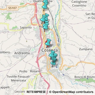 Mappa Via Samuele Tocci, 87100 Cosenza CS, Italia (2.06)