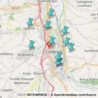 Mappa Via Suor Elena Aiello, 87100 Cosenza CS, Italia (1.86727)