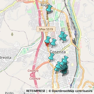Mappa Via Luigi de Franco, 87100 Cosenza CS, Italia (1.242)
