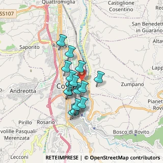 Mappa Via Gregorio Lamanna, 87100 Cosenza CS, Italia (1.39176)