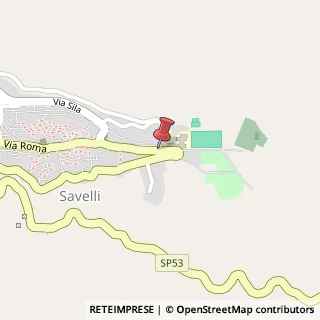Mappa Via Roma, 2, 88825 Savelli KR, Italia, 88825 Savelli, Crotone (Calabria)