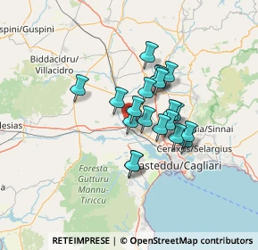 Mappa 09033 Decimomannu CA, Italia (10.373)