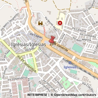 Mappa Piazza Quintino Sella, 29, 09016 Iglesias, Carbonia-Iglesias (Sardegna)