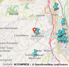 Mappa 87040 Castrolibero CS, Italia (3.2625)