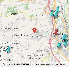 Mappa 87040 Castrolibero CS, Italia (3.49545)