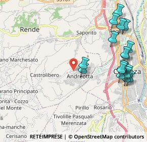 Mappa 87040 Castrolibero CS, Italia (2.77444)