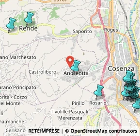 Mappa 87040 Castrolibero CS, Italia (3.7155)