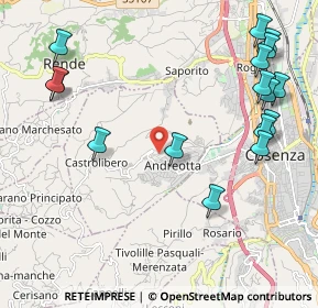 Mappa 87040 Castrolibero CS, Italia (2.90125)