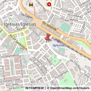 Mappa Via Crocifisso, 09016 Iglesias SU, Italia, 09016 Iglesias, Carbonia-Iglesias (Sardegna)