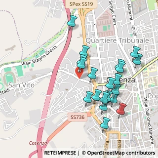 Mappa Via Edoardo Galli, 87100 Cosenza CS, Italia (0.5425)