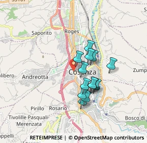 Mappa Piazza 1º Maggio, 87100 Cosenza CS, Italia (1.44286)