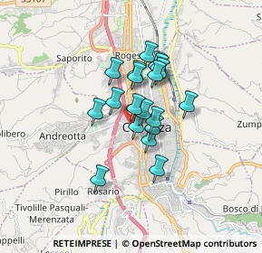 Mappa Piazza Saragat 31 Città, 87100 Cosenza CS, Italia (1.24421)