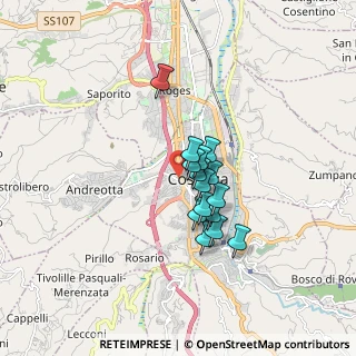Mappa Piazza 1º Maggio, 87100 Cosenza CS, Italia (1.248)