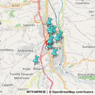 Mappa Piazza 1º Maggio, 87100 Cosenza CS, Italia (1.10818)