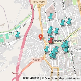 Mappa Piazza 1º Maggio, 87100 Cosenza CS, Italia (0.5585)