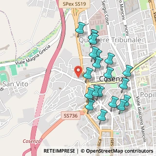 Mappa Piazza 1º Maggio, 87100 Cosenza CS, Italia (0.5265)