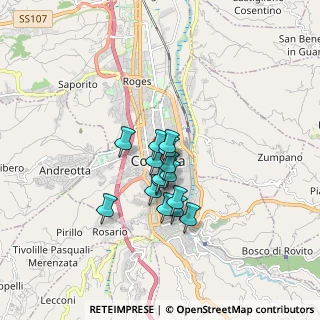 Mappa Via Padre Giglio, 87100 Cosenza CS, Italia (1.188)