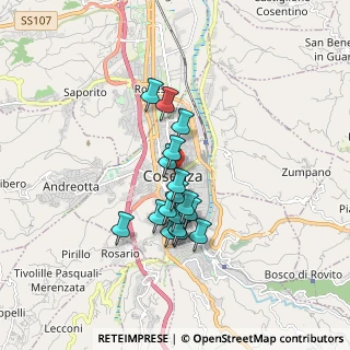 Mappa Via Padre Giglio, 87100 Cosenza CS, Italia (1.45118)