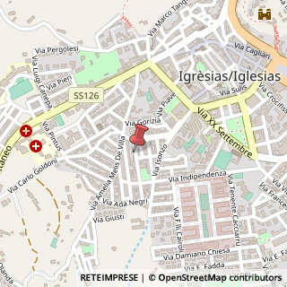 Mappa Via Pasquale Paoli, 14, 09016 Iglesias, Carbonia-Iglesias (Sardegna)